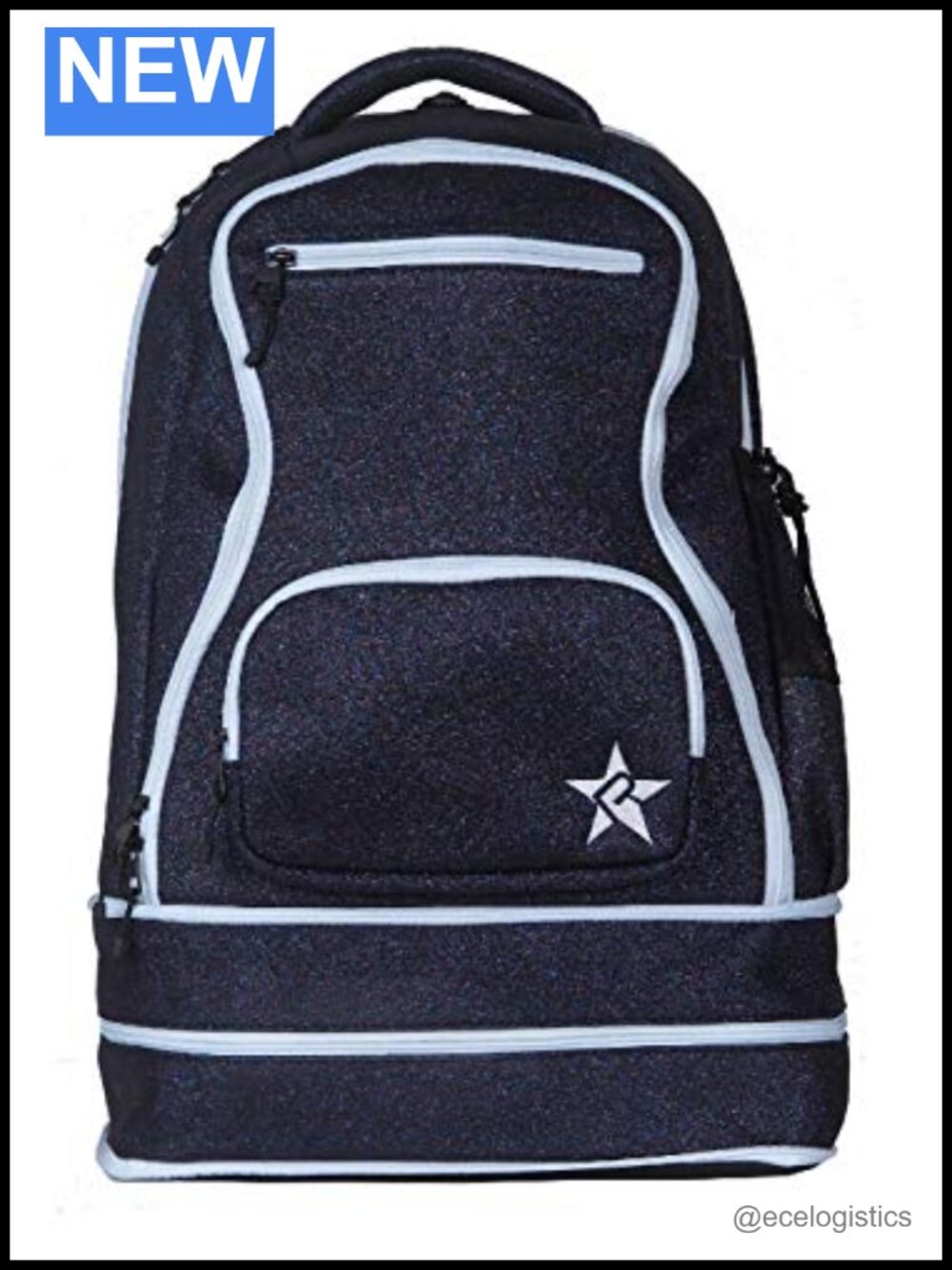 Polyester Backpack with Embroidery, 12 Pockets, Adjustable Straps, Hand Wash